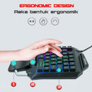 35-keys One-handed Gaming Membrane Keyboard Laptop Desktop PC Computer Keypad