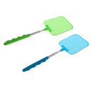 2PCS Extendable Fly Swatter with Long Metal Handle Green + Blue