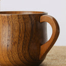 Natural Wooden Coffee Cup Beer Milk Juice Mug Primitive