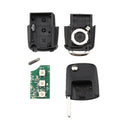 Car 433MHz 3 Buttons Flip Uncut Remote Key Case Fob With ID48 Chip for PASS