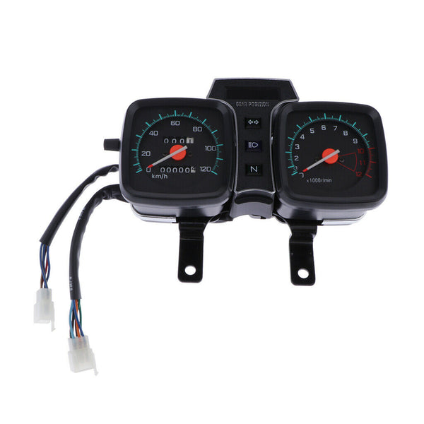 12000rpm Motorcycle Tachometer Speedometer Odometer Gauge Meter for GS125