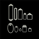 10Pcs/ frame Metal Tag Cutting Dies Scrapbooking Embossing Paper Card Craft   LJ