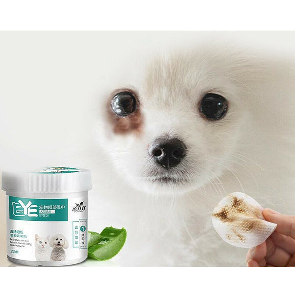 Dog Ear Wipes Ear Drops Pre-Moistened Puppy Pads for Cats Puppies Ear Cleaning