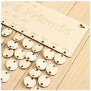 Wooden Family Birthday Reminder Plaque Sign Board Calendar Tags Christmas G