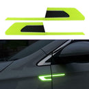 6PCS GM Car Reflective Stickers Carbon Fiber Safety Warning Label Anti Scratch