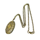 Alloy Carved Pendant Necklace Openable Cowboy Rodeo Punk Choker Jewelry