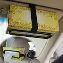 Car Tissue Paper Box Napkin Case Holder Black Sun Visor Back Organiser & Se X2F5