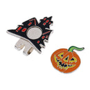 Halloween Pumpkin Magnetic Hat Clip Golf Ball Marker for Golf Cap Visor