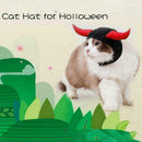 Adjustable Pet Dog Cat Puppy Cattle Horn Decoration Hat For Halloween Chris A6Y8