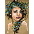 5D DIY Full Drill Diamond Painting Cross Stitch Needlework Kit (Beauty09)