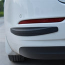 1pair Car Bumper Carbon Fibre Protector Corner Guard Rubber.StickerBlack