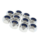 Lock Nut 50Pcs M20 Stainless Steel Hex With Nylon Insert By Bolt Dropper High