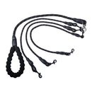 Nylon 3 Way Dog Coupler Leash Triple Leads No Tangle Adjustable fr Dogs Walking