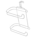 Iron Paper Roll Towel Holder Racks Under Cabinet Door Drawer
