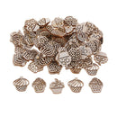 100pcs Natural Wooden Cake Embellishments Crafts for Scrapbooking Cardmaking