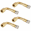 90 Degree Bend Tire Valve Extension Adapter, Brass Air Tyre Extension Schra