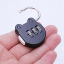 Combination e Travel Suitcase Luggage Padlock Digit Push Password Lock Zinc H6F6