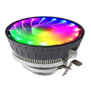 Wanjiafeng CPU Cooling Fan RGB Lighting 4 Pin Desktop Air Cooler Radiator A