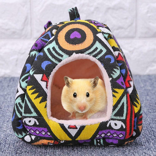 Lovely Small Animal Warm Nest Hamster Hedgehog House Bed Pets Supplies #gib