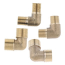 Elbow Brass Pipe Fitting Coupler 90 Degree 1/8 inch Male Thread Connector, easy