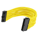 24 Pin Male to Female ATX Power Supply PSU Extension Cable Extender 30cm Yellow