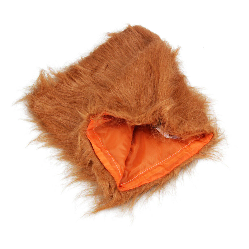 Pet Costume Lion Mane Wig For Dog Halloween Festival Fancy Dress Up