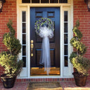 Artificial Wreath, Door Wreath 17 Inch Lavender Spring Wreath Round Wreath