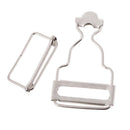 Set of 6 Metal Dungaree Fasteners Clip Brace Buckles for Suspenders 32mm