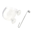 2x Fish Tank Aquarium Plant CO2 Diffuser Bubble Atomizer Crystal Glass Cup
