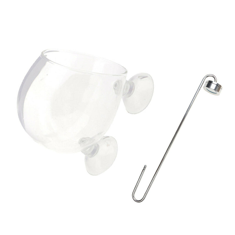 2x Fish Tank Aquarium Plant CO2 Diffuser Bubble Atomizer Crystal Glass Cup