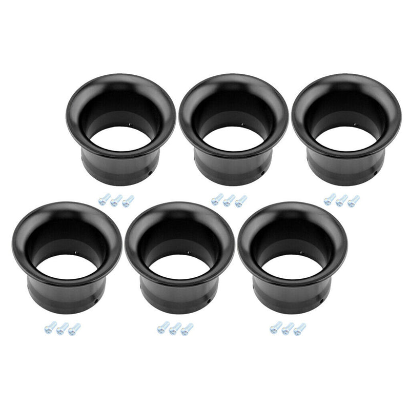 6pcs 2" Trumpet Velocity Stack for PWK24/26/28/30 Motorcycle Carburetor