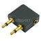 3.5mm Airplane Travel Headphone Earphone Jack Socket Plug Splitter Cable Adapter