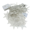 96LED Snowflake String Lights Waterproof Room Holiday Fairy Lights EU Plug