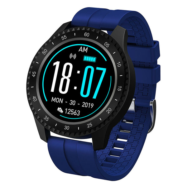 F17 Smartwatch Blood Pressure Heart Rate Monitor Fitness Tracker Blue