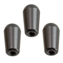 Black Plastic 3 Way Toggle Switches Knobs Tip Buttons for ST SQ Electric Guitar