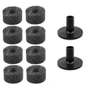 8pcs 2.5cm Non-slip Cymbal Felt Pads+Casing Pipe Tools Drum Kit Accessories