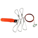 Fishing Accessories Stainless Steel Lock Buckle Fishing Stringer RopesS Ew