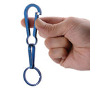 Hiking Key Ring Buckle Backpack Carabiner Clip Snap Spring Hook 36mm Blue