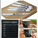 3X White Liquid Chalk Marker Pen for Glass Windows Chalkboard Blackboard