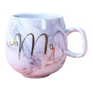 Large Ceramic Coffee Mugs Large Handle for Men Women  U0213 gray