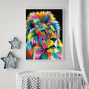Painting By Numbers Kit DIY Color Lion Hand Painted Canvas Oil Art Picture