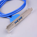 USB 3.0 20 pin to 2 port female adapter cables dual port USB 3.0 cabl Sâ„–[