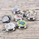 Metal Folding Pill Case Medicine Organizer Pill Box Makeup Storage Container JR