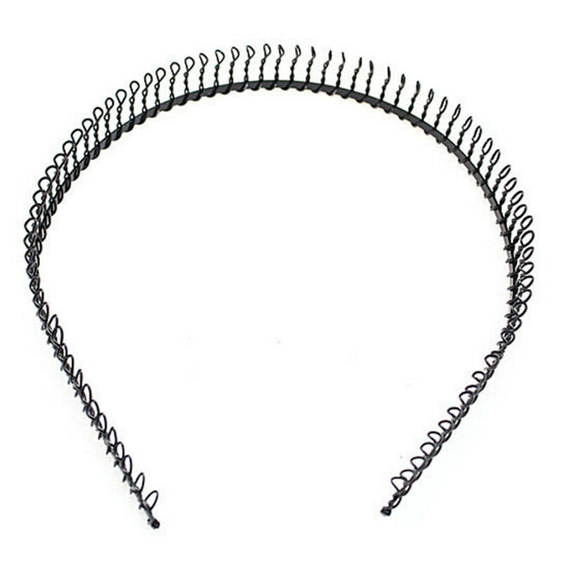 Practical Black Metal Teeth Comb Hairband Hair Hoop Headband For Woman Sexy OS