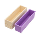 2 Layers Loaf Silicone Liner Soap Mould Wooden Box DIY Making Tool Bakeware Mold