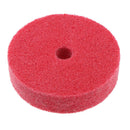2Pcs Gray & Red Nylon Fiber Abrasive Polishing Wheel Fits for Metal, Wood,