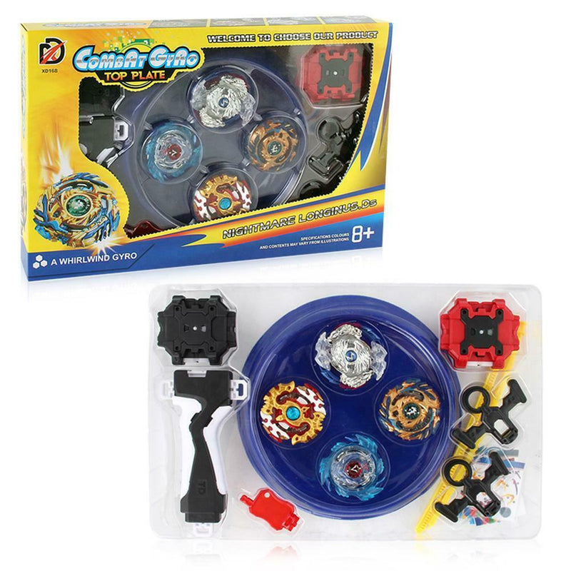 Metal Alloy Burst Gyro Fighting Gyroscope Launcher Spinning Toys A