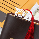 1 pcs owl hollow tassel stainless steel bookmark office stationeryA_3C