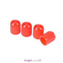100pcs Car Truck Bike Tire Wheel Air Valve Stem Caps Dust Covers (Red)