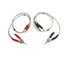 2x LCR Meter Low Resistance Clip Leads Banana Plug For Terminal Kelvin Test M&